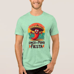 Cinco de Mayo Fiesta - Gewürz & Fun Mexikanisches  Tri-Blend Shirt