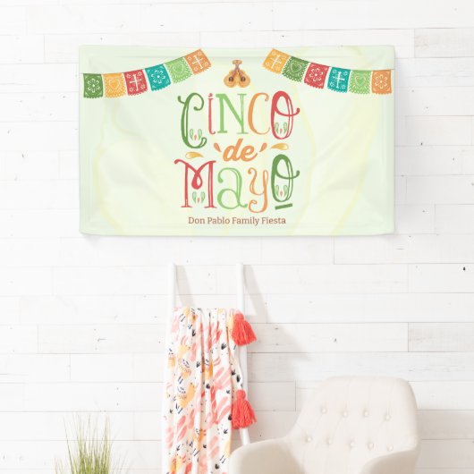 Cinco de Mayo Fiesta Herzlich Willkommen Banner (Insitu)