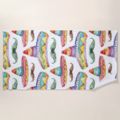 Cinco de Mayo Fiesta Hüte Schnurrbärte Strandtuch (Vorderseite)