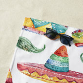 Cinco de Mayo Fiesta Hüte Schnurrbärte Strandtuch (Beispiel)