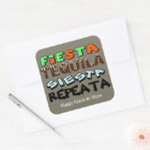 Cinco de Mayo Fiesta Instruktionen Stickers (Umschlag)