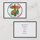 Cinco De Mayo Fiesta! Kaktus mit Sombrero Visitenkarte (Vorne/Hinten)