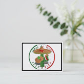 Cinco De Mayo Fiesta! Kaktus mit Sombrero Visitenkarte (Stehend Vorderseite)