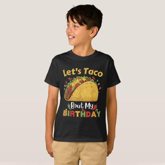 Cinco De Mayo Fiesta_ Lasse Taco Bout meinen Gebur T-Shirt (Vorne ganz)