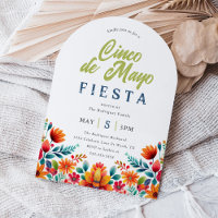 Cinco de Mayo Fiesta Lebendige Florale Einladung