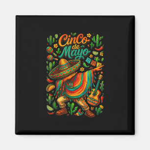 Cinco De Mayo Fiesta Mexican Boy Poncho Party for Magnet