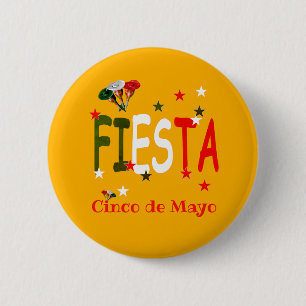 Cinco de mayo ,fiesta mexican button