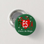 Cinco de mayo ,fiesta mexican button (Vorne & Hinten)