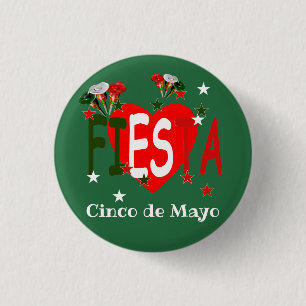 Cinco de mayo ,fiesta mexican button