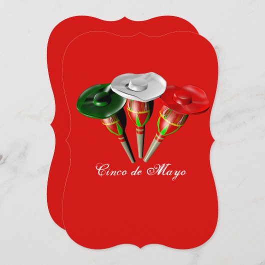 Cinco de mayo ,fiesta mexican einladung (Vorne/Hinten)