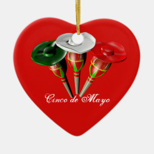 Cinco de mayo ,fiesta mexican keramik ornament