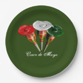 Cinco de mayo ,fiesta mexican pappteller (Vorderseite)