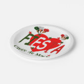 Cinco de mayo ,fiesta mexican pappteller (Schrägansicht)