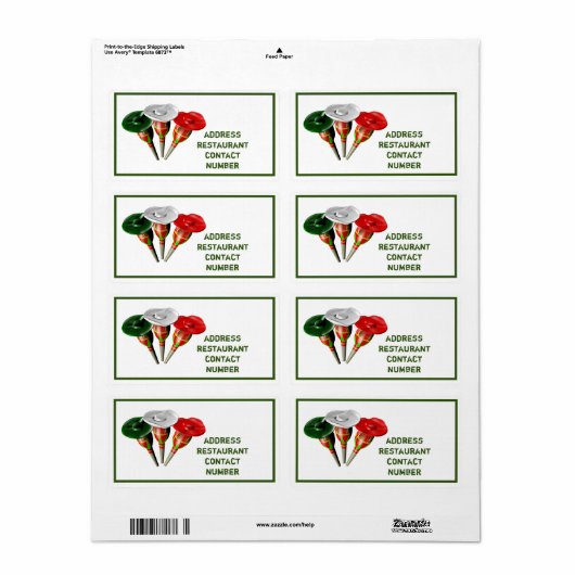 Cinco de mayo,fiesta mexican personalisiert label (Vorne)