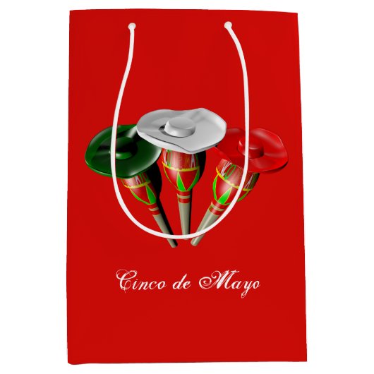 Cinco de mayo,fiesta mexican,Personalisiert Mittlere Geschenktüte (Vorderseite)