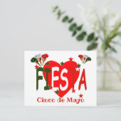 Cinco de mayo ,fiesta mexican postkarte (Stehend Vorderseite)