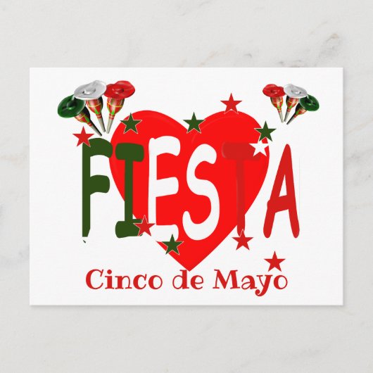 Cinco de mayo ,fiesta mexican postkarte (Vorderseite)