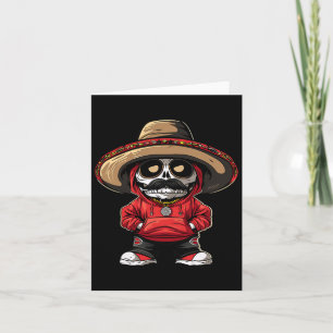 Cinco De Mayo Fiesta Mexico Skeleton Party Sombrer Karte