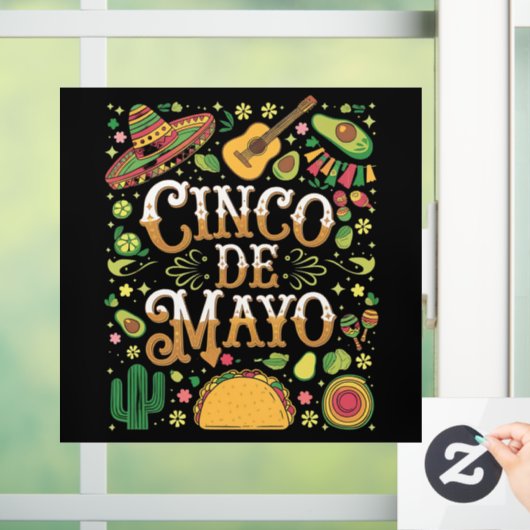 Cinco De Mayo Fiesta Niedliche Elemente des Party Fensteraufkleber (Zuhause)