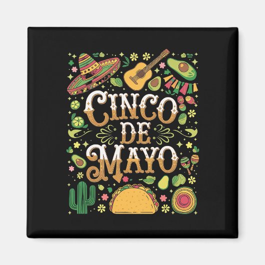 Cinco De Mayo Fiesta Niedliche Elemente des Party Magnet (Vorne)