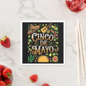 Cinco De Mayo Fiesta Niedliche Elemente des Party Serviette (Beispiel)