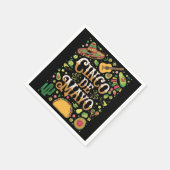 Cinco De Mayo Fiesta Niedliche Elemente des Party Serviette (Ecke)