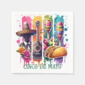 Cinco de Mayo Fiesta Paper Napkins Serviette (Vorderseite)