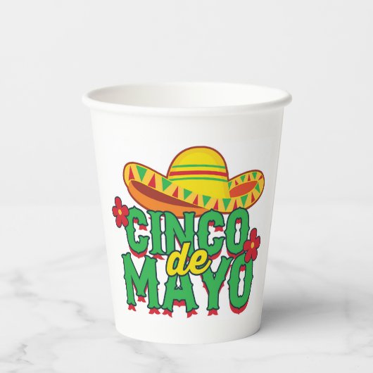 Cinco de Mayo Fiesta Pappbecher (Rückseite)
