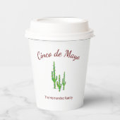 Cinco de Mayo Fiesta Party Desert Cactus Pappbecher (Vorderseite)