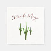 Cinco de Mayo Fiesta Party Desert Cactus Serviette (Vorderseite)