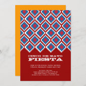 Cinco de Mayo Fiesta Party Einladung (Vorne/Hinten)
