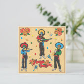 Cinco De Mayo Fiesta Party Einladung (Stehend Vorderseite)