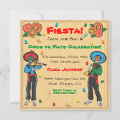 Cinco De Mayo Fiesta Party Einladung (Rückseite)