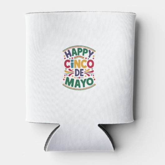 Cinco de Mayo Fiesta Personalisiert Dosenkühler (Vorderseite)