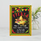 Cinco de Mayo Fiesta Salsa Einladung (Stehend Vorderseite)