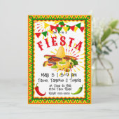 Cinco de Mayo Fiesta Salsa Einladung (Stehend Vorderseite)