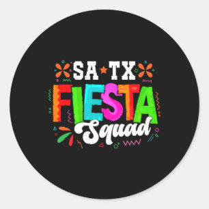 Cinco De Mayo Fiesta San Antonio Texas Family Matc Runder Aufkleber