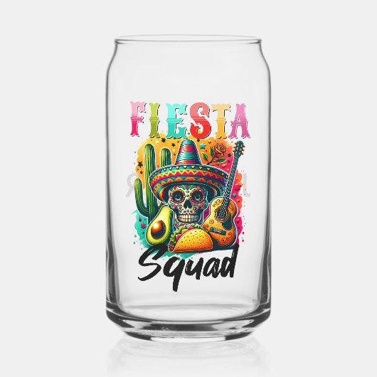 Cinco de Mayo Fiesta Squad Design Dosenglas (Vorderseite)