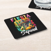 Cinco de Mayo Fiesta Squad Design Rechteckiger Pappuntersetzer (angewinkelt)