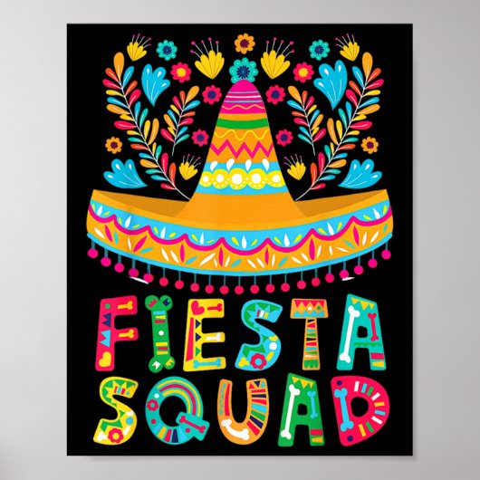 Cinco De Mayo Fiesta Squad Family Matching Group A Poster (Vorne)