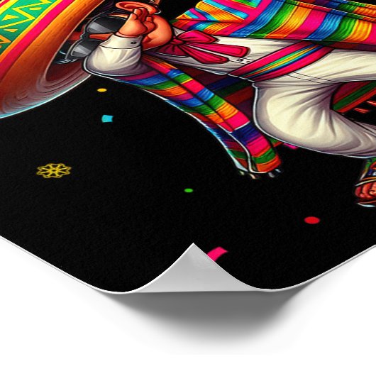 Cinco De Mayo Fiesta Squad Funny Dabiing Boys Kind Poster (Ecke)