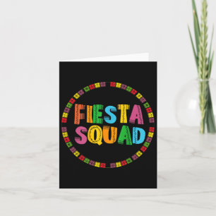 Cinco De Mayo Fiesta Squad Funny Let's Fiesta Mexi Karte