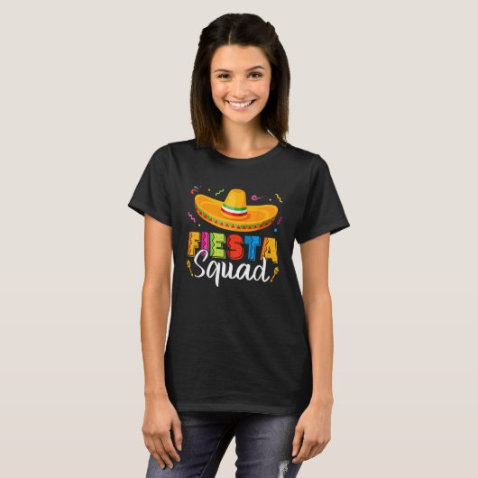 Cinco De Mayo Fiesta Squad Mexican Party Cinco De T-Shirt (Vorne ganz)