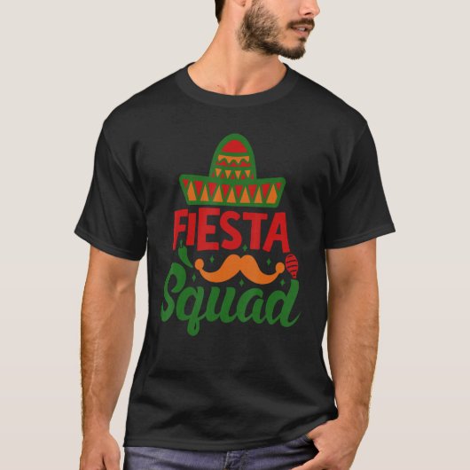 Cinco De Mayo Fiesta Squad Mexican Party Cinco De T-Shirt (Vorderseite)