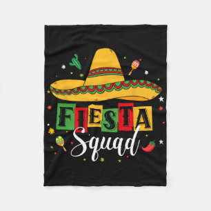 Cinco De Mayo Fiesta Squad Mexikanisches Party Cin Fleecedecke