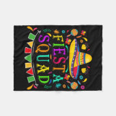 Cinco De Mayo Fiesta Squad Mexikanisches Party Cin Fleecedecke (Vorderseite (Horizontal))