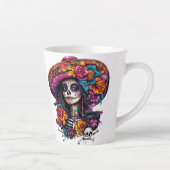 Cinco de Mayo Fiesta Squad Sugar Skull Latte Mug Milchtasse (Rechts)