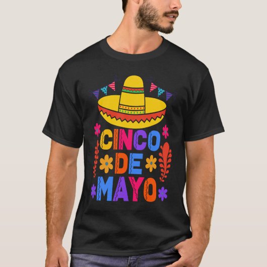 Cinco De Mayo Fiesta Surprise Camisa 5 De Mayo Viv T-Shirt (Vorderseite)