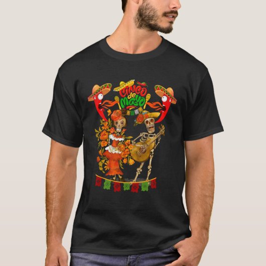 Cinco De Mayo Fiesta Surprise Camisa 5 De Mayo Viv T-Shirt (Vorderseite)