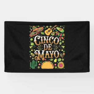 Cinco De Mayo Fiesta Süße Party Elemente Banner